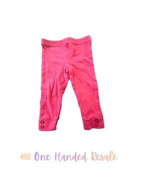 ✨ Carter’s Pink Baby Leggings with Button Cuffs 9M